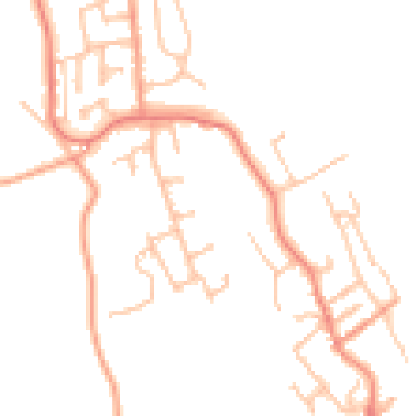 Daytime road noise heatmap for WV16 6EN