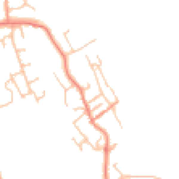 Daytime road noise heatmap for WV16 6JP