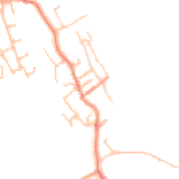 Daytime road noise heatmap for WV16 6LQ