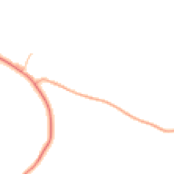 Daytime road noise heatmap for WV16 6PQ