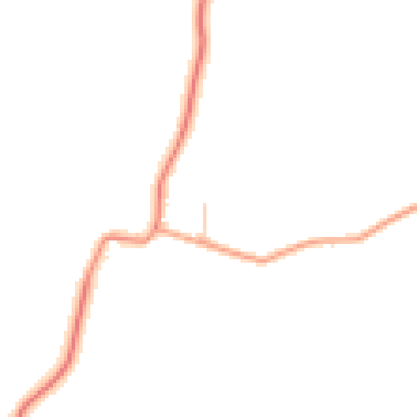 Daytime road noise heatmap for WV16 6QG