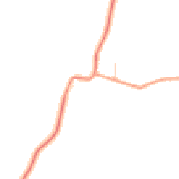 Daytime road noise heatmap for WV16 6QJ