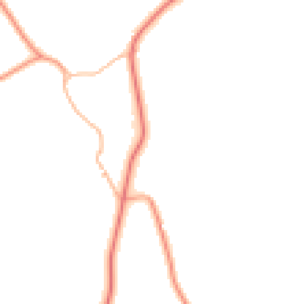 Daytime road noise heatmap for WV16 6RP