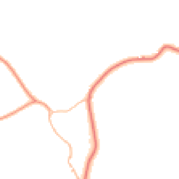 Daytime road noise heatmap for WV16 6RW