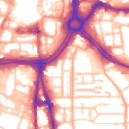 Daytime road noise heatmap for WV2 1AP