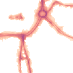 Night-time road noise heatmap for WV2 1AP