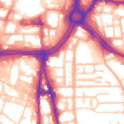 Daytime road noise heatmap for WV2 1AU