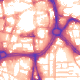 Daytime road noise heatmap for WV2 1BA