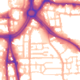 Daytime road noise heatmap for WV2 1BN