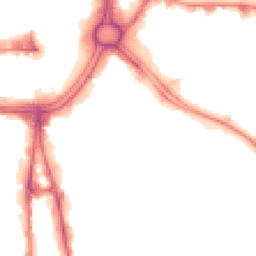 Night-time road noise heatmap for WV2 1DA
