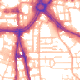 Daytime road noise heatmap for WV2 1DD