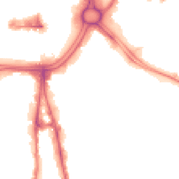 Night-time road noise heatmap for WV2 1DD