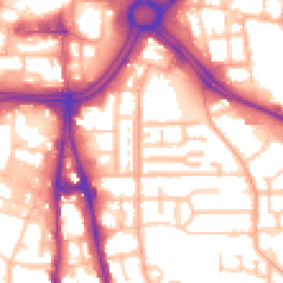 Daytime road noise heatmap for WV2 1DF