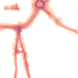 Night-time road noise heatmap for WV2 1DF