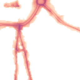 Night-time road noise heatmap for WV2 1DH