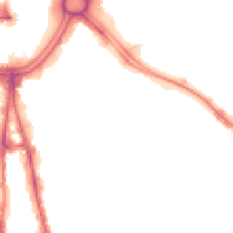 Night-time road noise heatmap for WV2 1DX