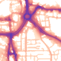 Daytime road noise heatmap for WV2 1EE