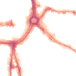 Night-time road noise heatmap for WV2 1EE