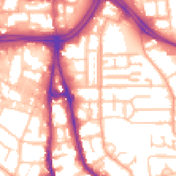 Daytime road noise heatmap for WV2 1EG
