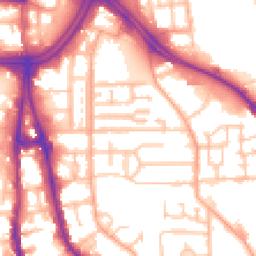Daytime road noise heatmap for WV2 1EJ