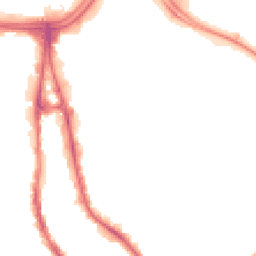 Night-time road noise heatmap for WV2 1ER