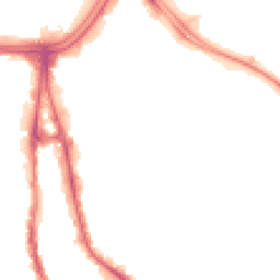 Night-time road noise heatmap for WV2 1ES