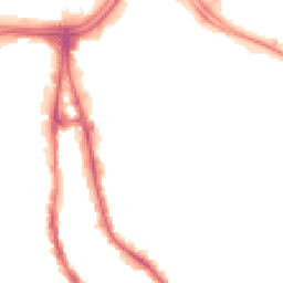 Night-time road noise heatmap for WV2 1ET