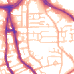 Daytime road noise heatmap for WV2 1EW