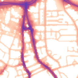 Daytime road noise heatmap for WV2 1EY
