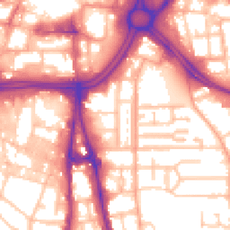 Daytime road noise heatmap for WV2 1FA
