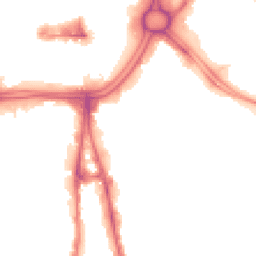 Night-time road noise heatmap for WV2 1FA