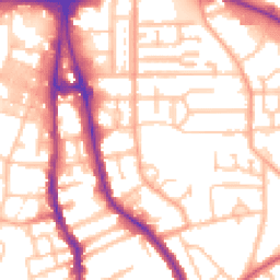 Daytime road noise heatmap for WV2 1HE