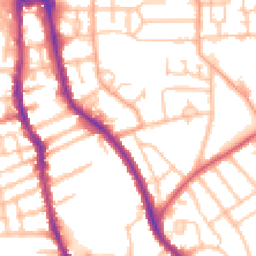 Daytime road noise heatmap for WV2 1HS