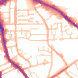 Daytime road noise heatmap for WV2 1JA