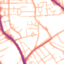 Daytime road noise heatmap for WV2 1JD