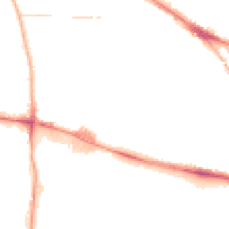 Night-time road noise heatmap for WV2 2BW