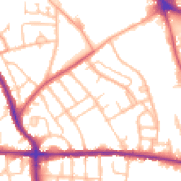 Daytime road noise heatmap for WV2 2DT