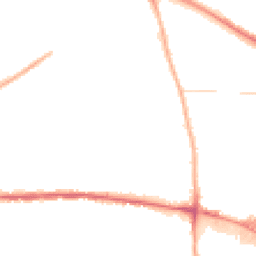 Night-time road noise heatmap for WV2 2EU