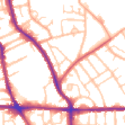 Daytime road noise heatmap for WV2 2FD