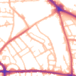 Daytime road noise heatmap for WV2 2HN
