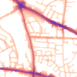 Daytime road noise heatmap for WV2 2LN