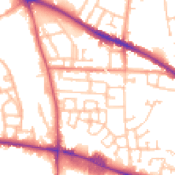 Daytime road noise heatmap for WV2 2LR