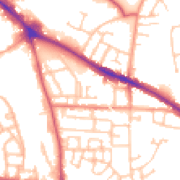Daytime road noise heatmap for WV2 2NQ