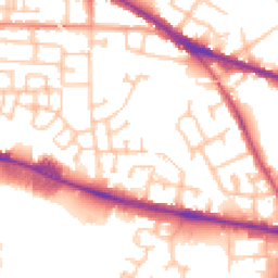 Daytime road noise heatmap for WV2 2PL