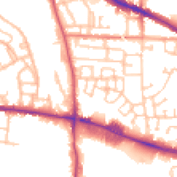 Daytime road noise heatmap for WV2 2RT