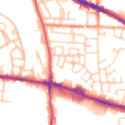 Daytime road noise heatmap for WV2 2RU