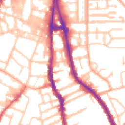 Daytime road noise heatmap for WV2 3BD