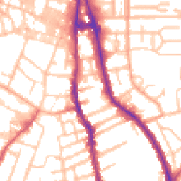 Daytime road noise heatmap for WV2 3DF