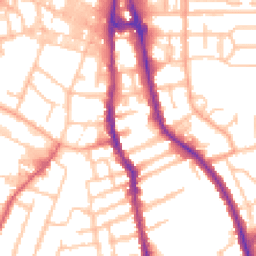 Daytime road noise heatmap for WV2 3DG