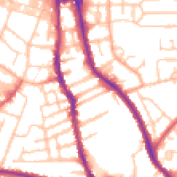 Daytime road noise heatmap for WV2 3DW